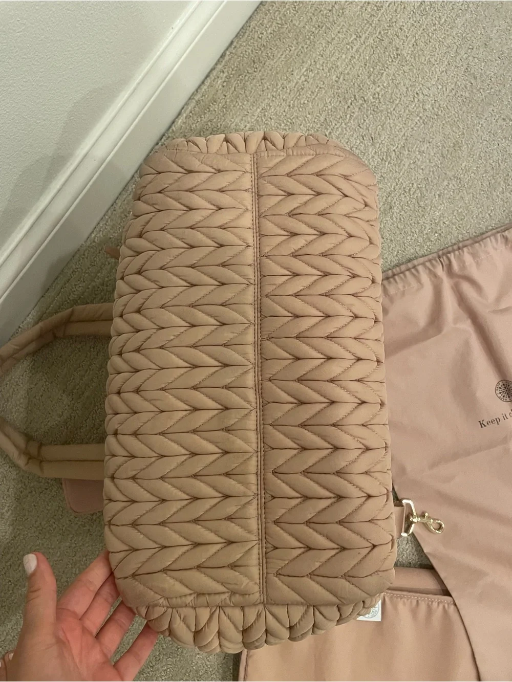 HAPP Paige Carryall Dusty Rose - Diaper Bag
